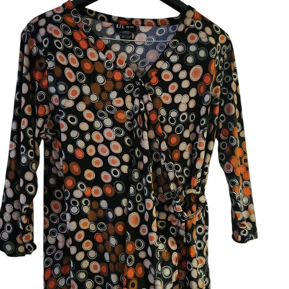 DFA New York Women's Geometric Print Top Size L
